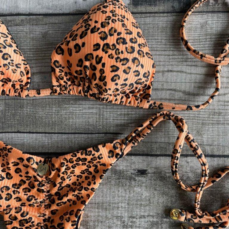 Bikini Set Jaguar Bow Orange - Santa Monica - WaveFit