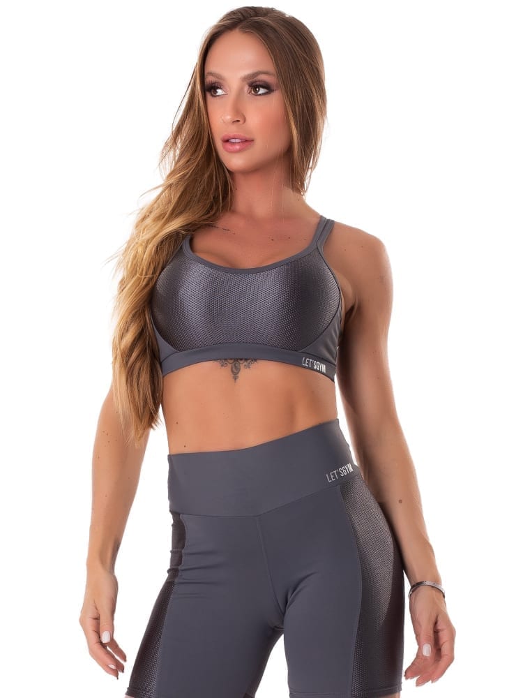Sports Bra Gorgeous Grey - Let's Gym - WaveFit