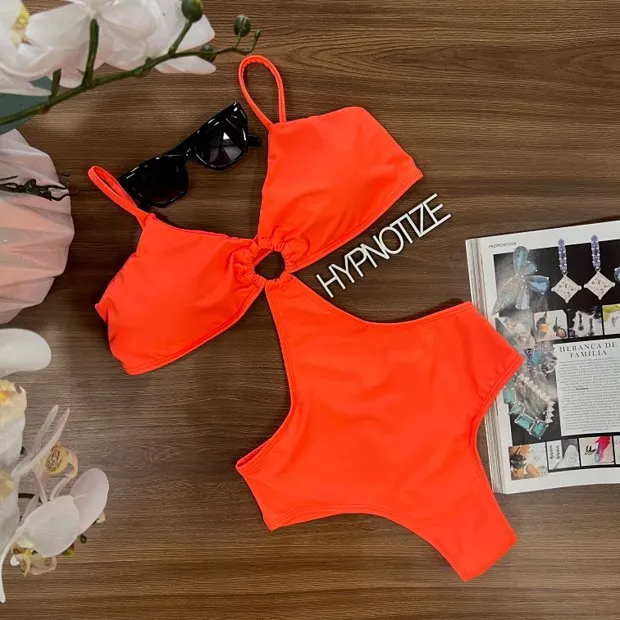 Bodysuit Sapphire Coral Neon