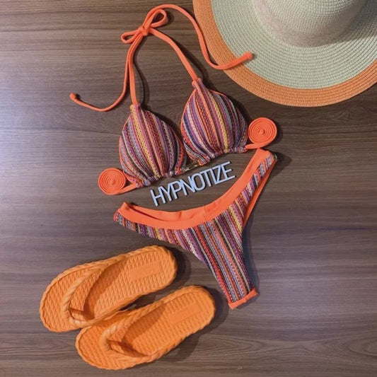 Bikini Andrieli Orange Crochet