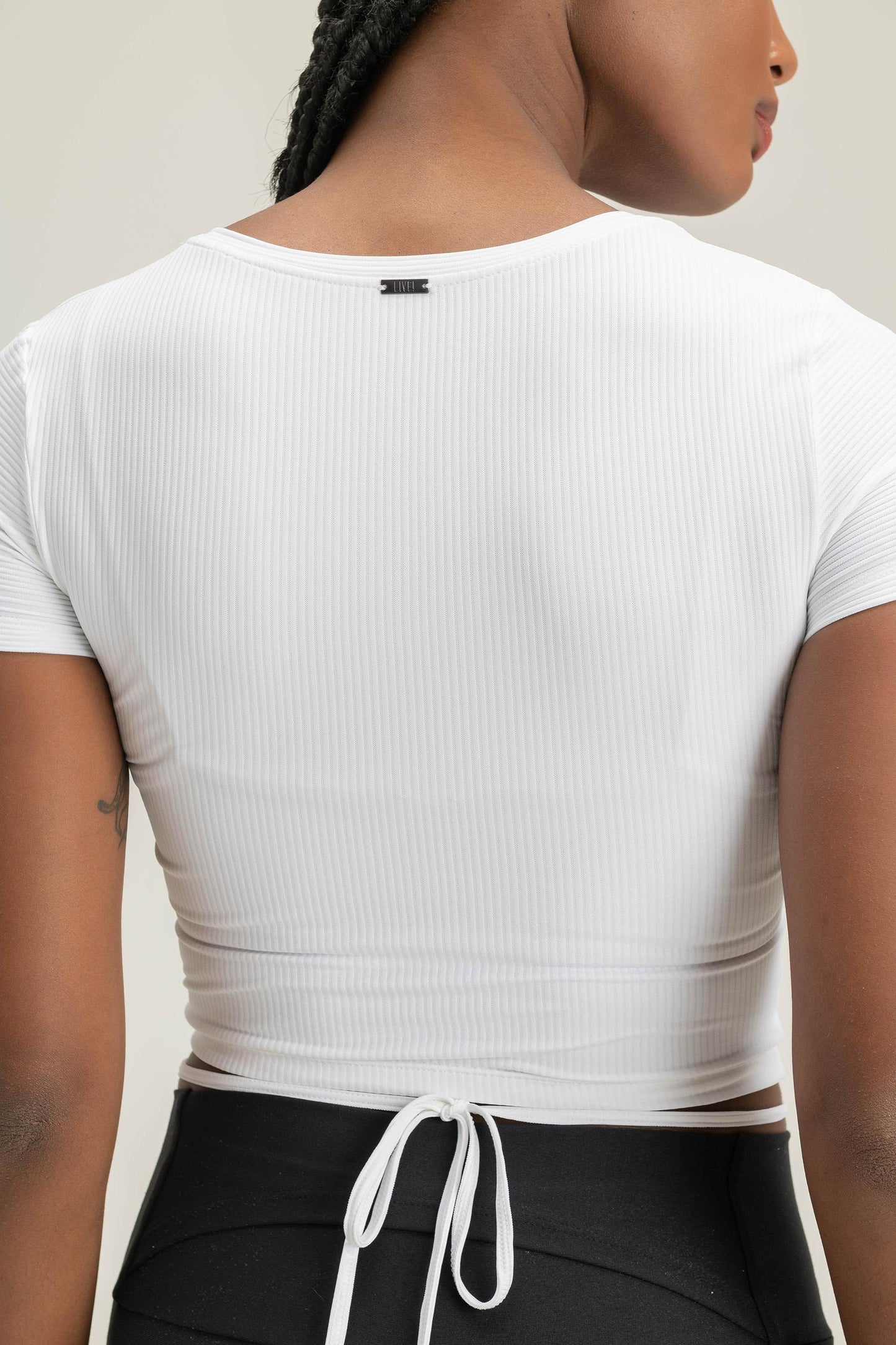 T-Shirt Cropped Ribbed