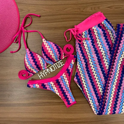 Bikini Andrieli Crochet Pink
