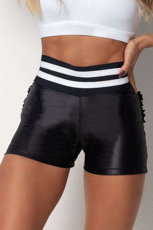 Shorts Tfin Fitness Cirre Black with Elastic - WaveFit