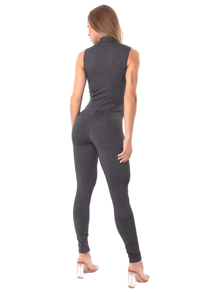 Jumpsuit Move and Slay Grey - Let's Gym - WaveFit