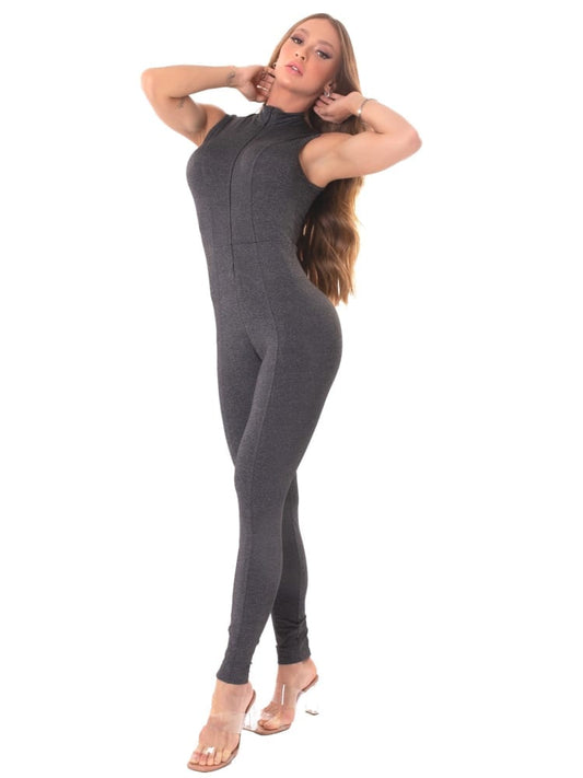 Jumpsuit Move and Slay Grey - Let's Gym - WaveFit