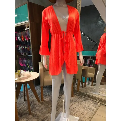 Beach Robe Neiva Coral Neon